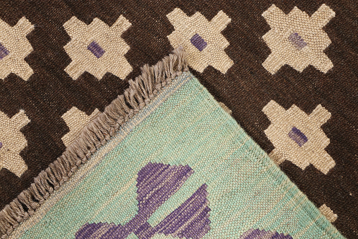 5' 6" X 8' Multy Handmade Veggie Dye Kilim Rug Rectangular