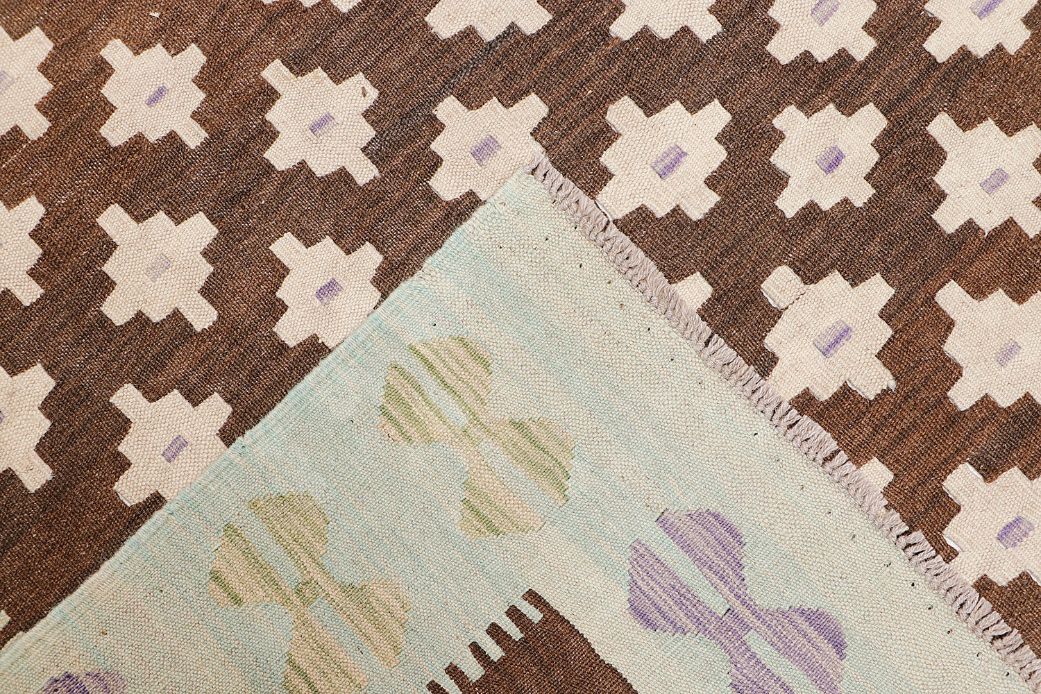 5' 6" X 8' Multy Handmade Veggie Dye Kilim Rug Rectangular
