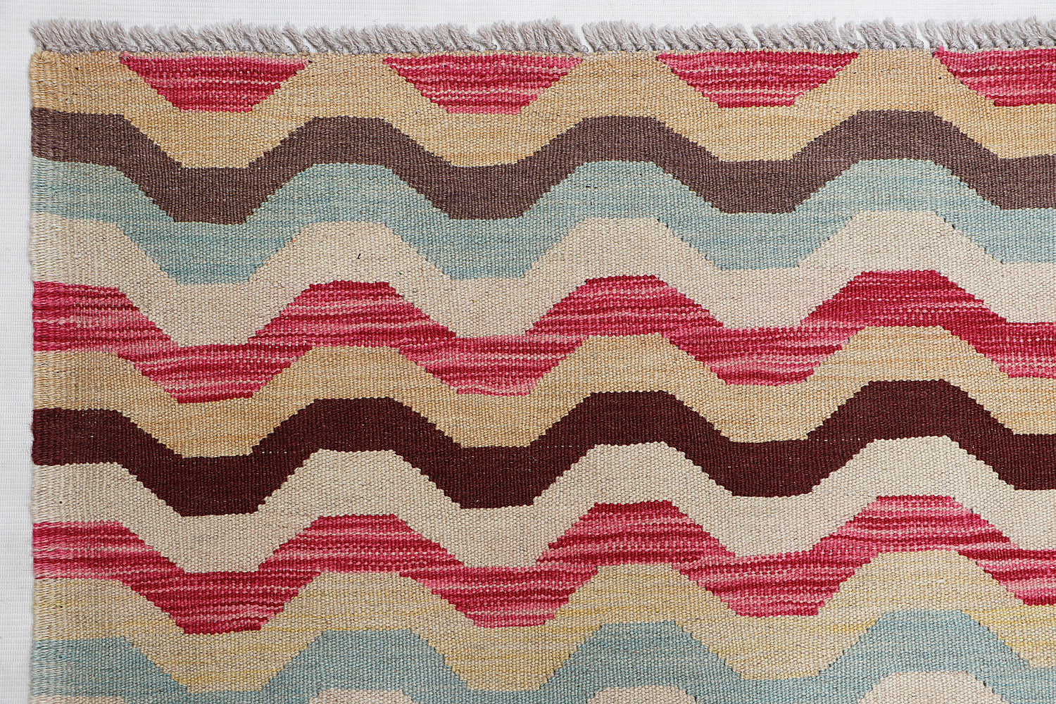 5' 6" X 8' Multy Handmade Veggie Dye Kilim Rug Rectangular