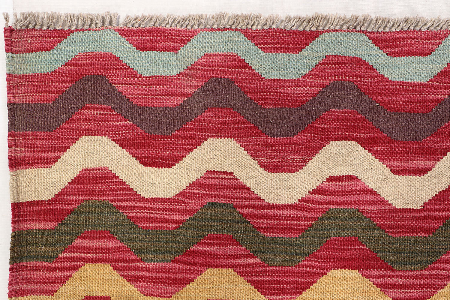5' 6" X 8' Multy Handmade Veggie Dye Kilim Rug Rectangular