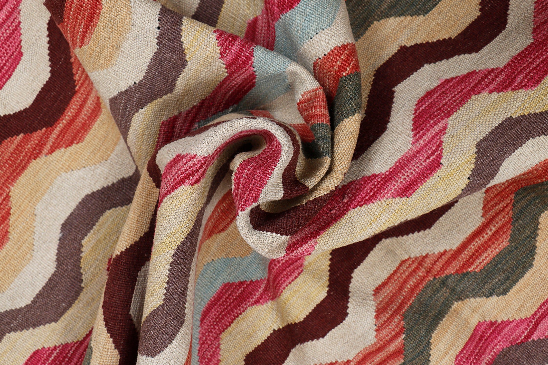 5' 6" X 8' Multy Handmade Veggie Dye Kilim Rug Rectangular