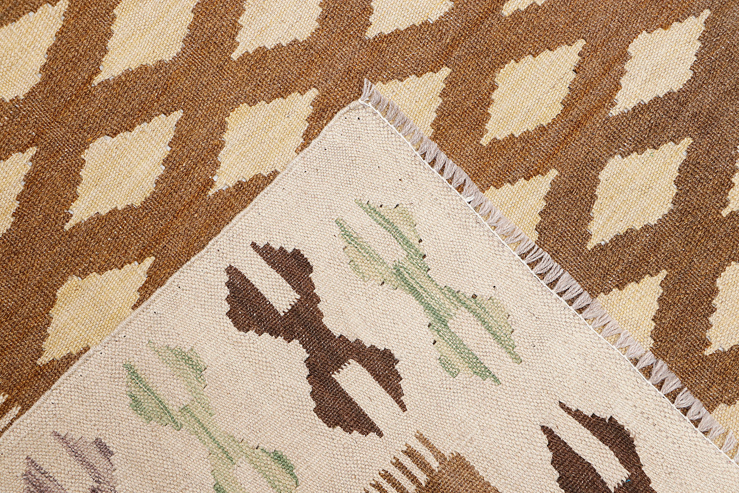 5' 6" X 8' Multy Handmade Veggie Dye Kilim Rug Rectangular