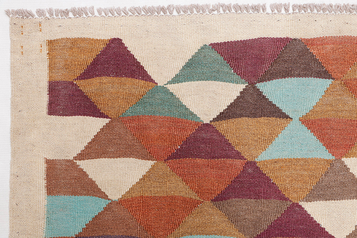 5' 6" X 8' Multy Handmade Veggie Dye Kilim Rug Rectangular