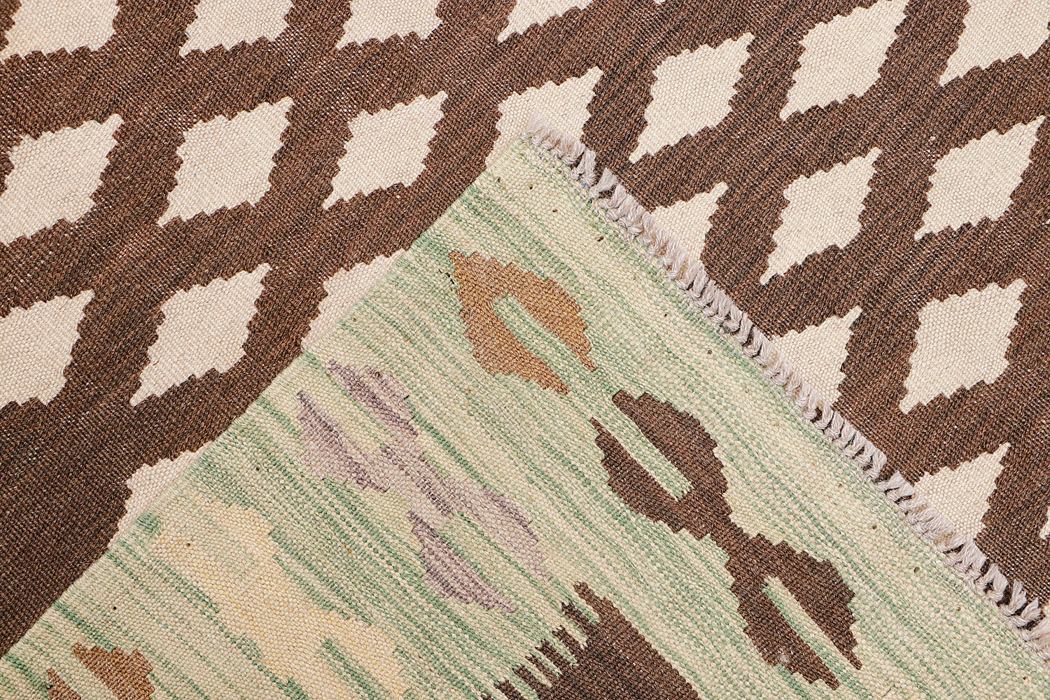 5' 6" X 8' Multy Handmade Veggie Dye Kilim Rug Rectangular