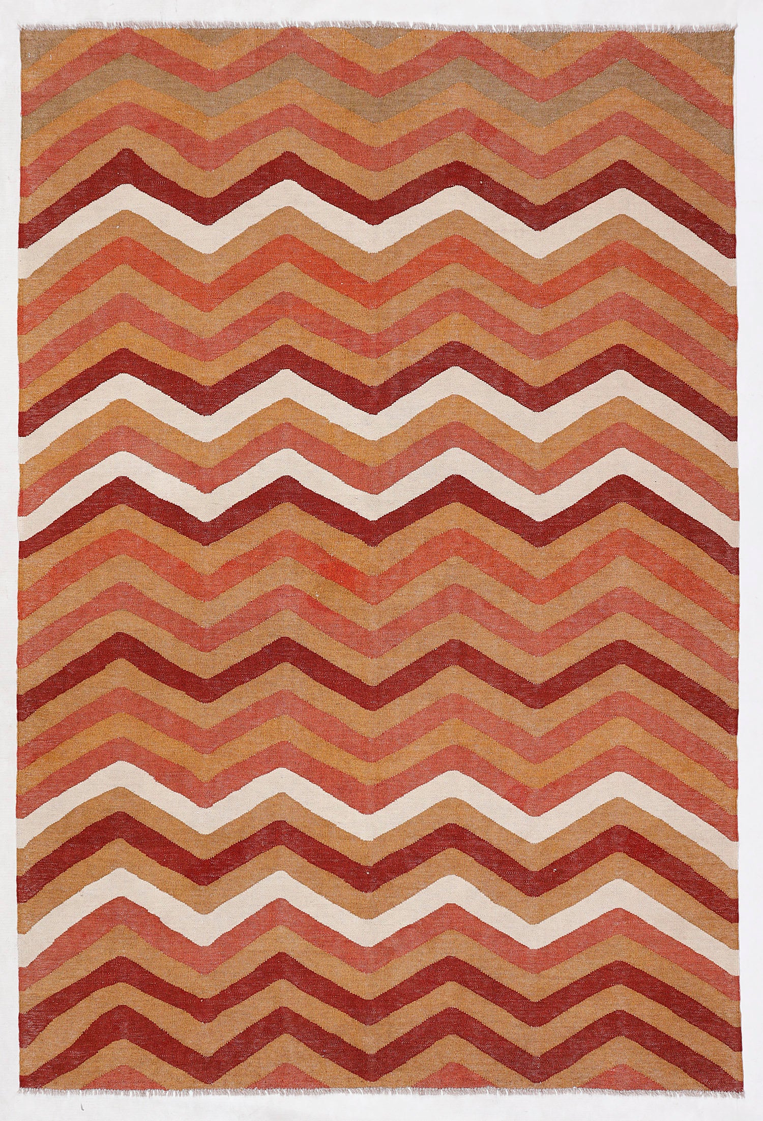 5' 6" X 8' Multy Handmade Veggie Dye Kilim Rug Rectangular