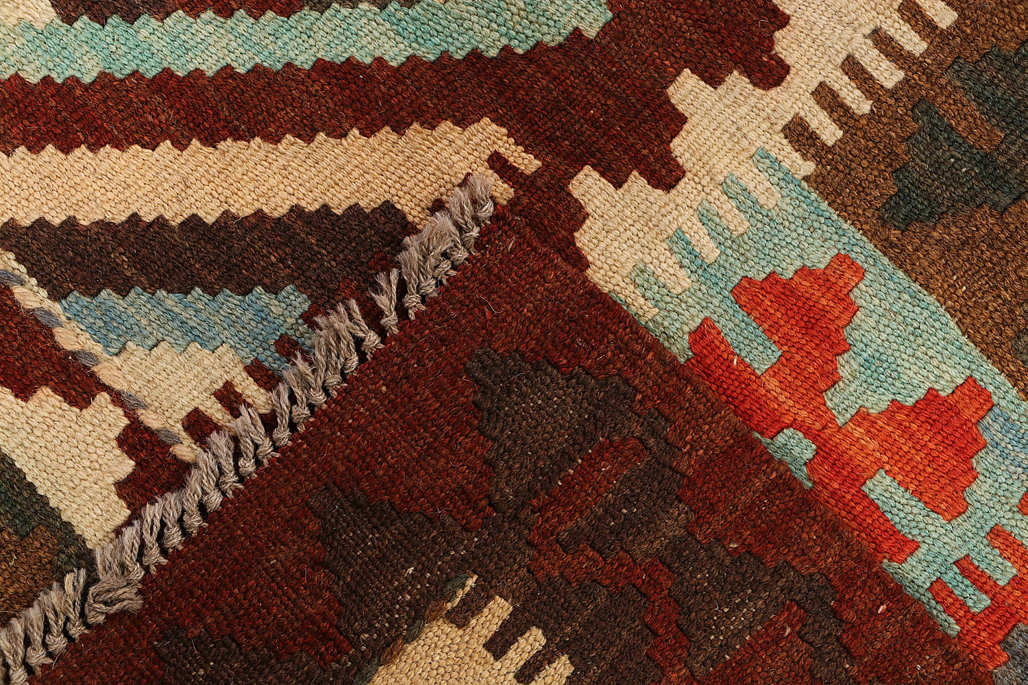 Multy Handmade Veggie Dye Kilim Rug Rectangular