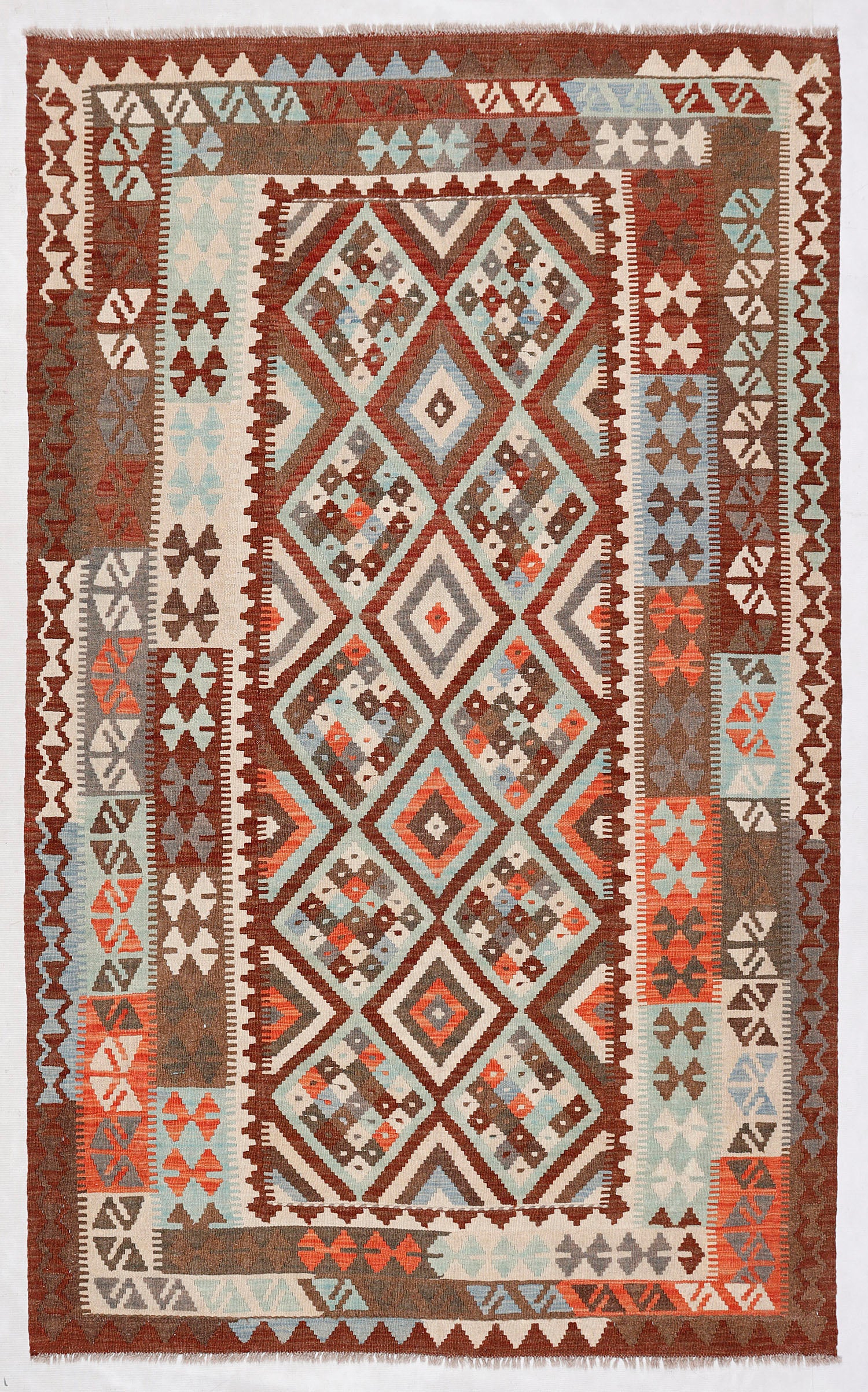 Multy Handmade Veggie Dye Kilim Rug Rectangular
