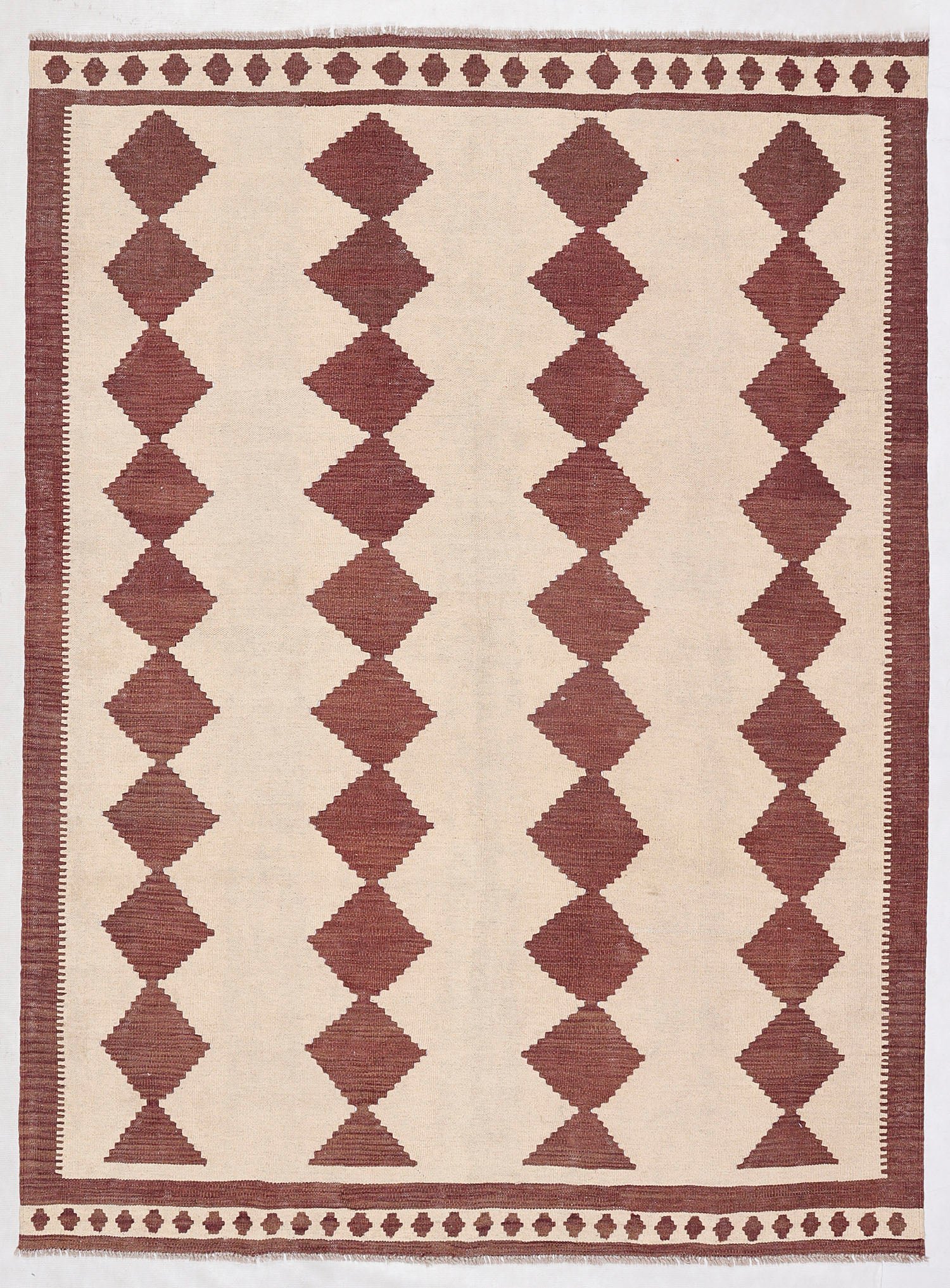 5' 6" X 8' Multy Handmade Veggie Dye Kilim Rug Rectangular