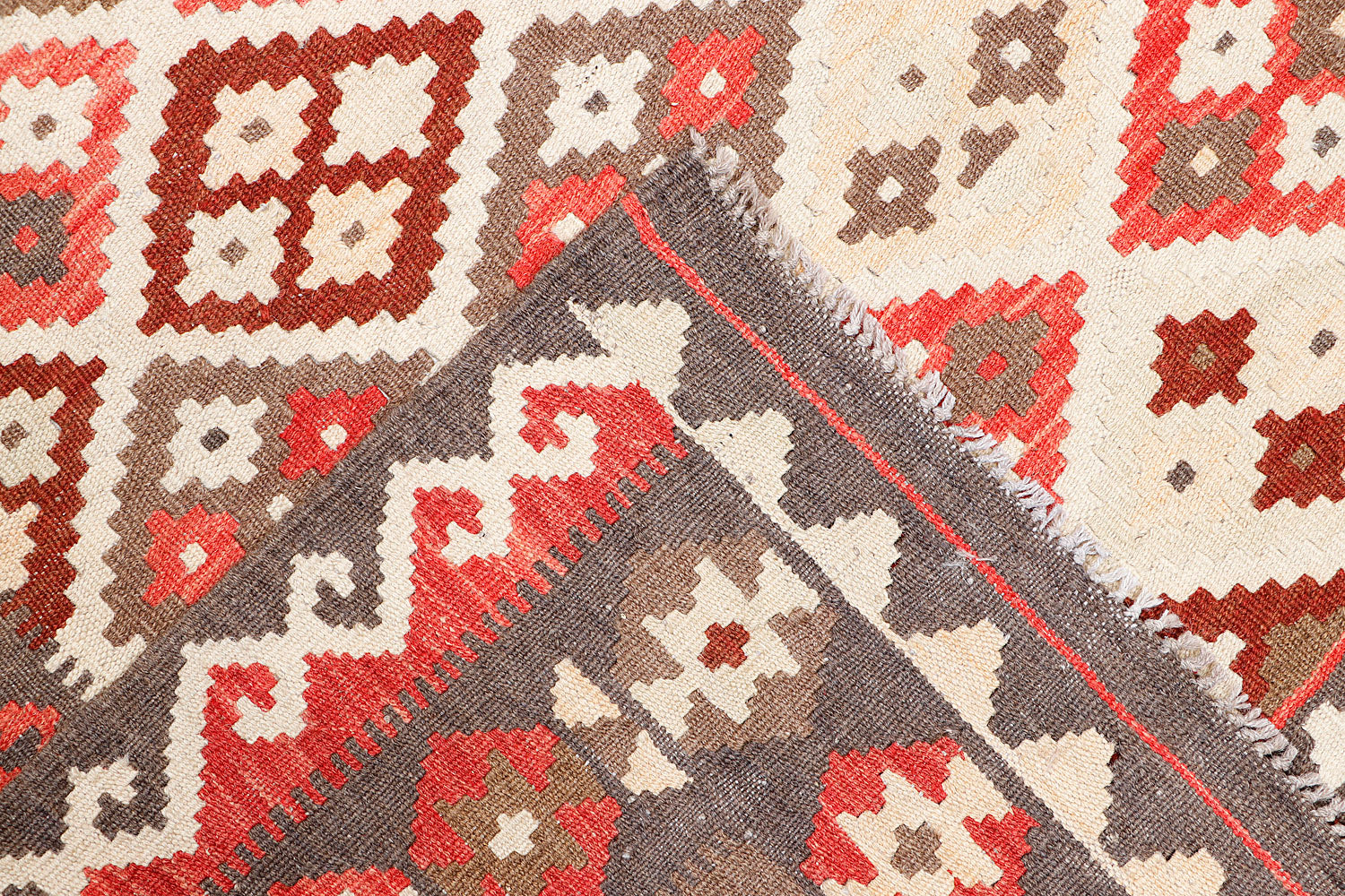 5' 6" X 8' Multy Handmade Veggie Dye Kilim Rug Rectangular
