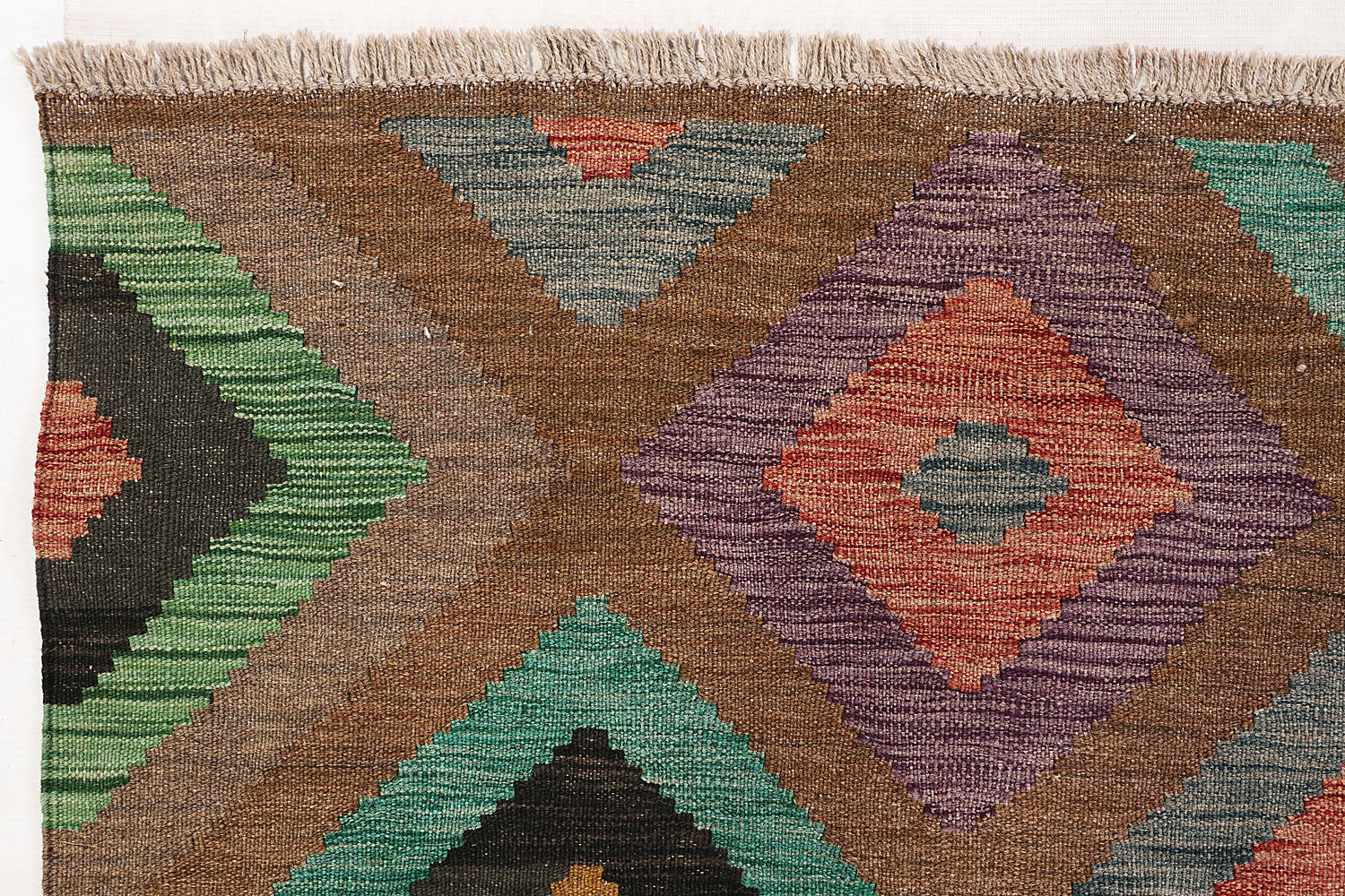 5' 6" X 8' Multy Handmade Veggie Dye Kilim Rug Rectangular