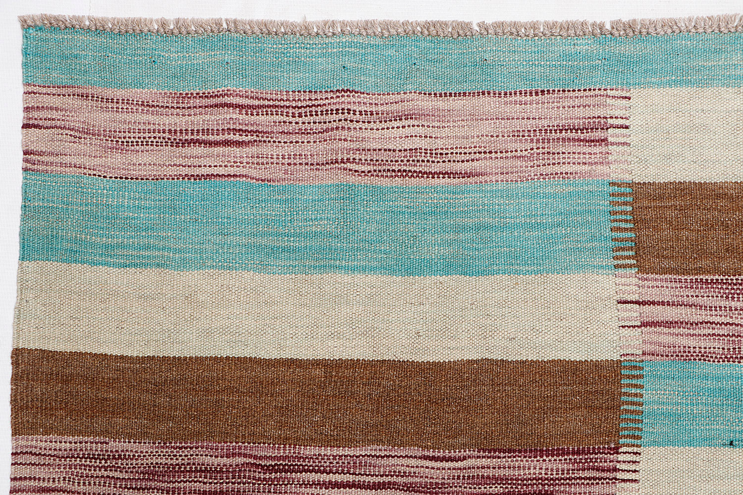 5' 6" X 8' Multy Handmade Veggie Dye Kilim Rug Rectangular