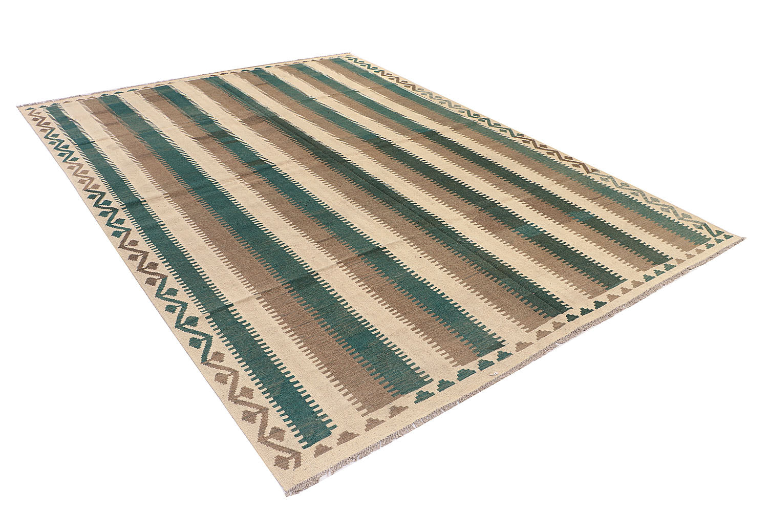 9' x 12' Multy Handmade Veggie Dye Kilim Rug Rectangular
