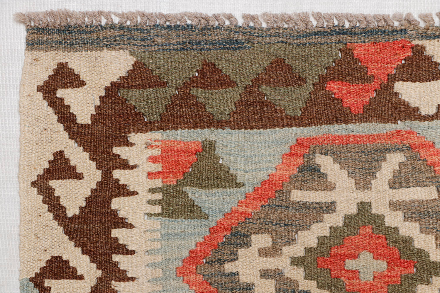 Multy Handmade Veggie Dye Kilim Rug Runner