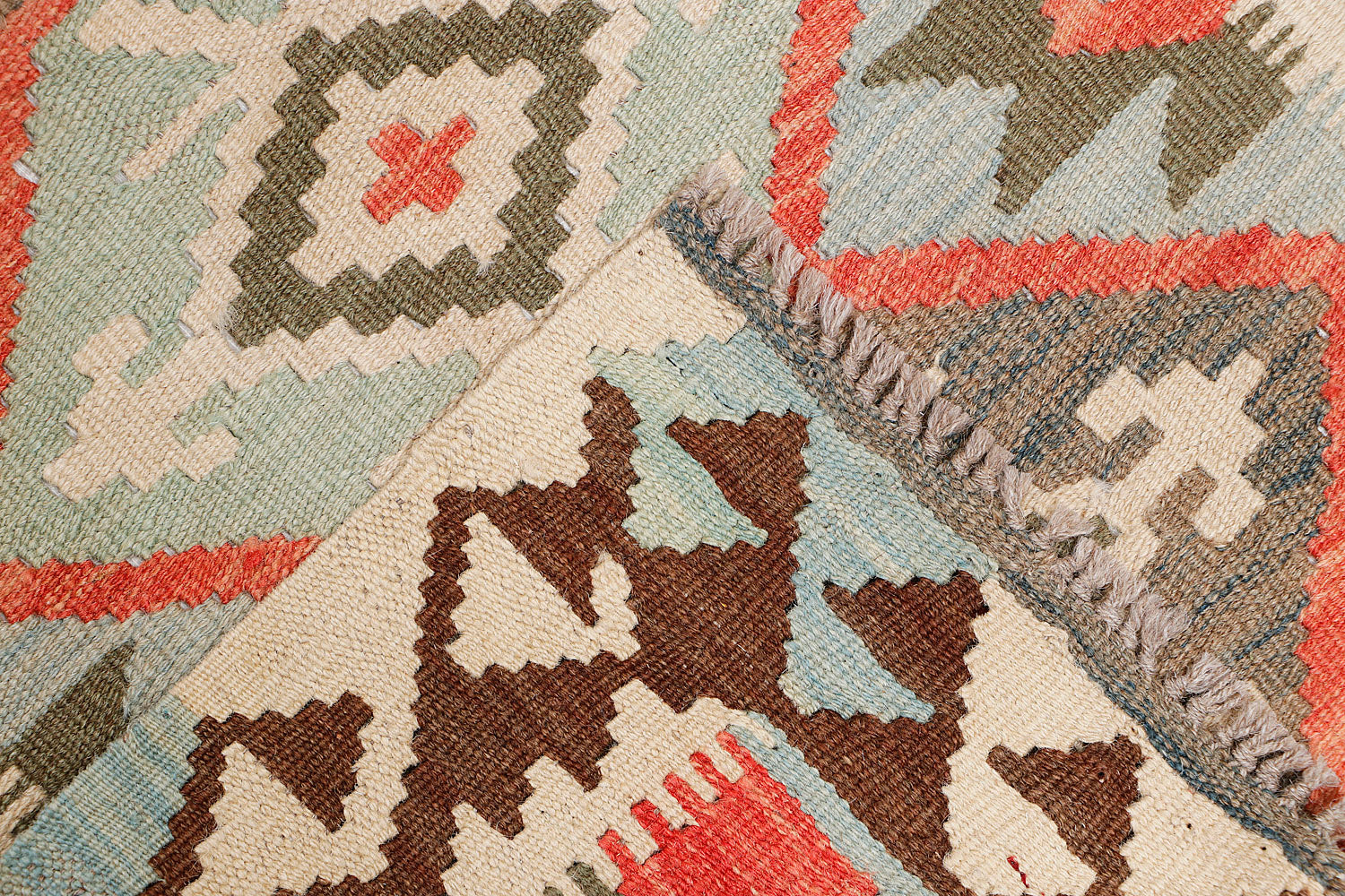Multy Handmade Veggie Dye Kilim Rug Runner
