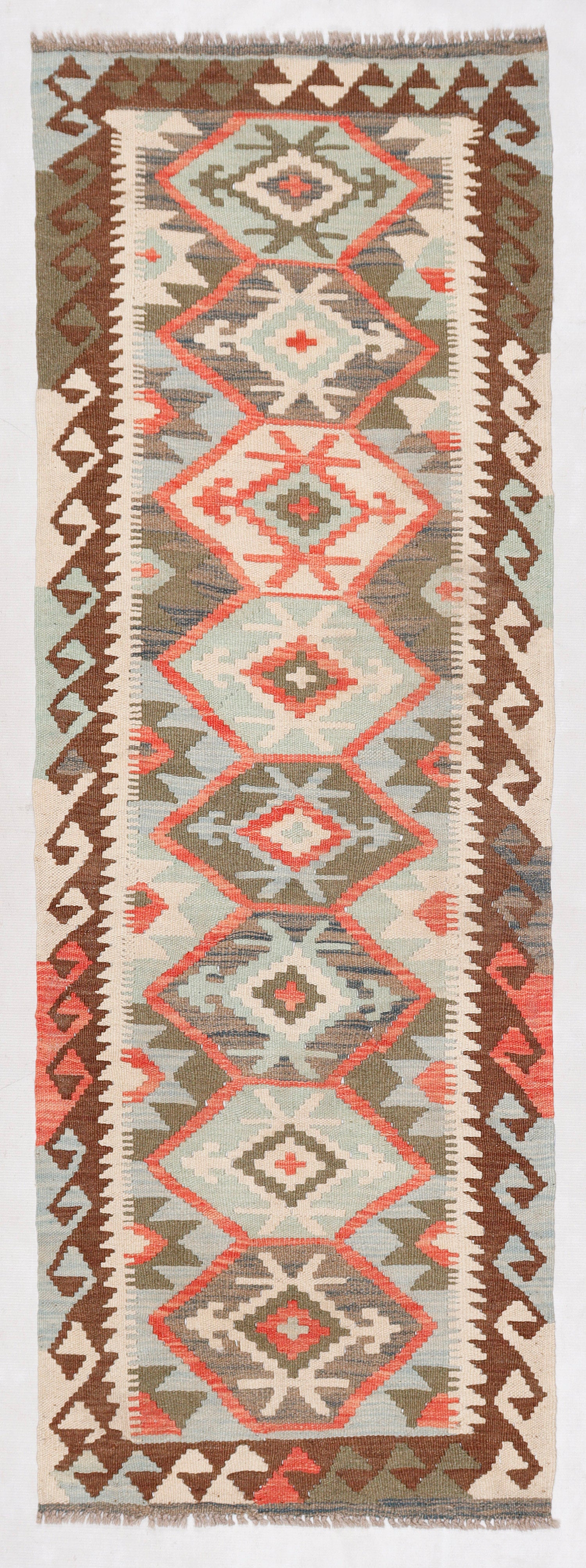 Multy Handmade Veggie Dye Kilim Rug Runner