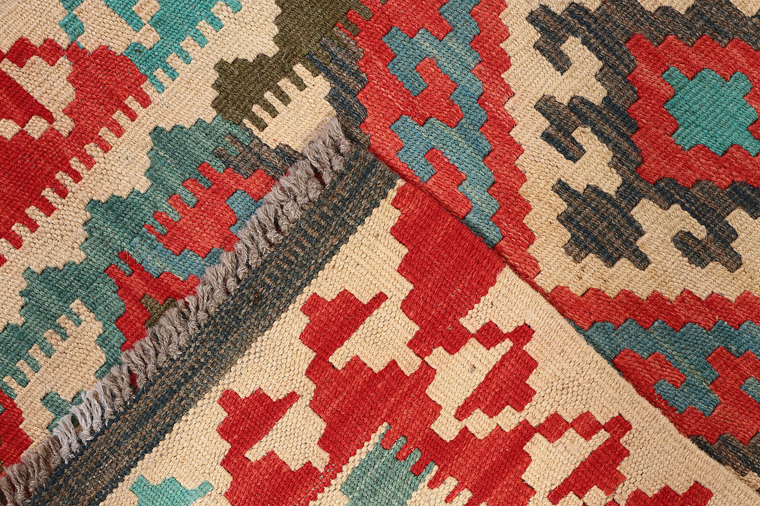 Multy Handmade Veggie Dye Kilim Rug Runner