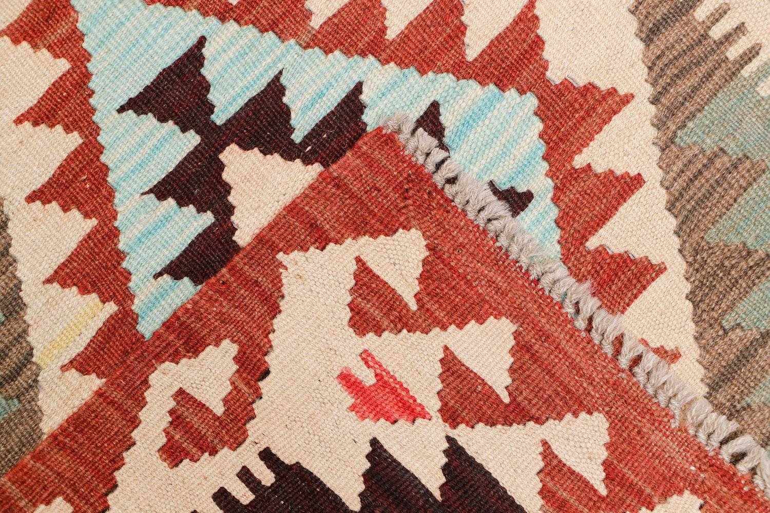 Multy Handmade Veggie Dye Kilim Rug Runner