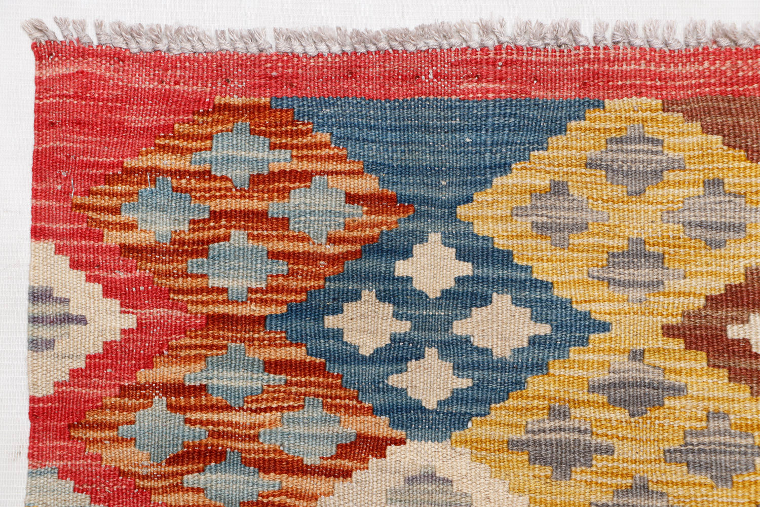 Multy Handmade Veggie Dye Kilim Rug Runner