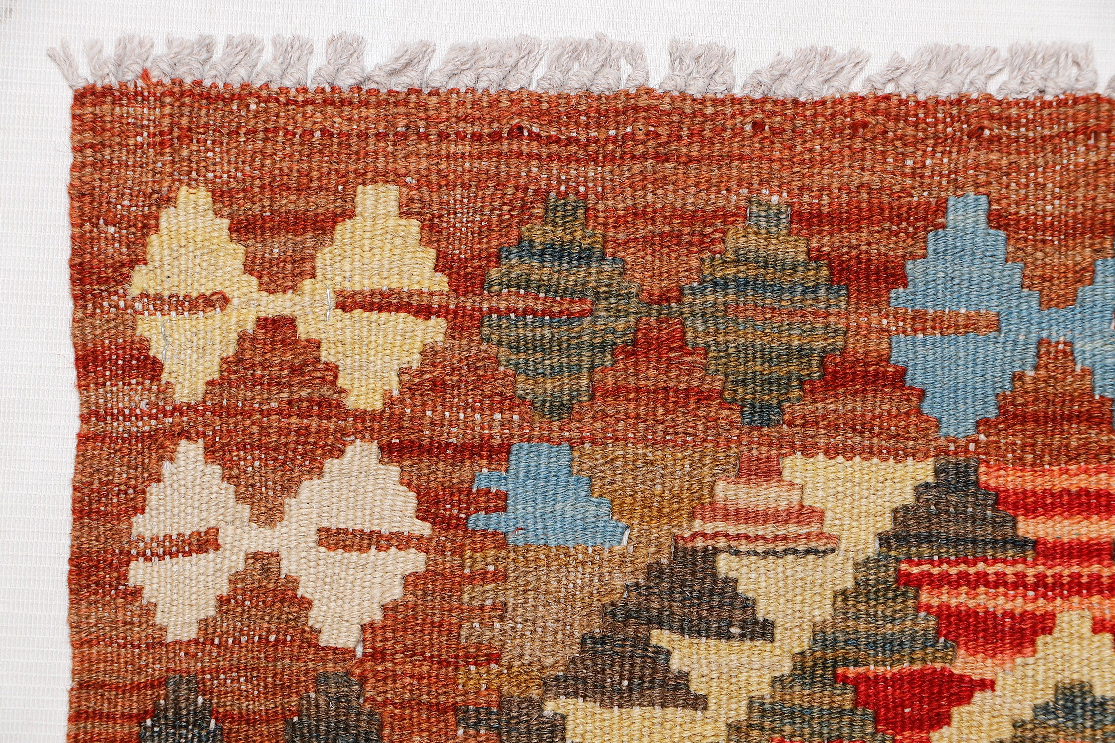 Multy Handmade Veggie Dye Kilim Rug Runner