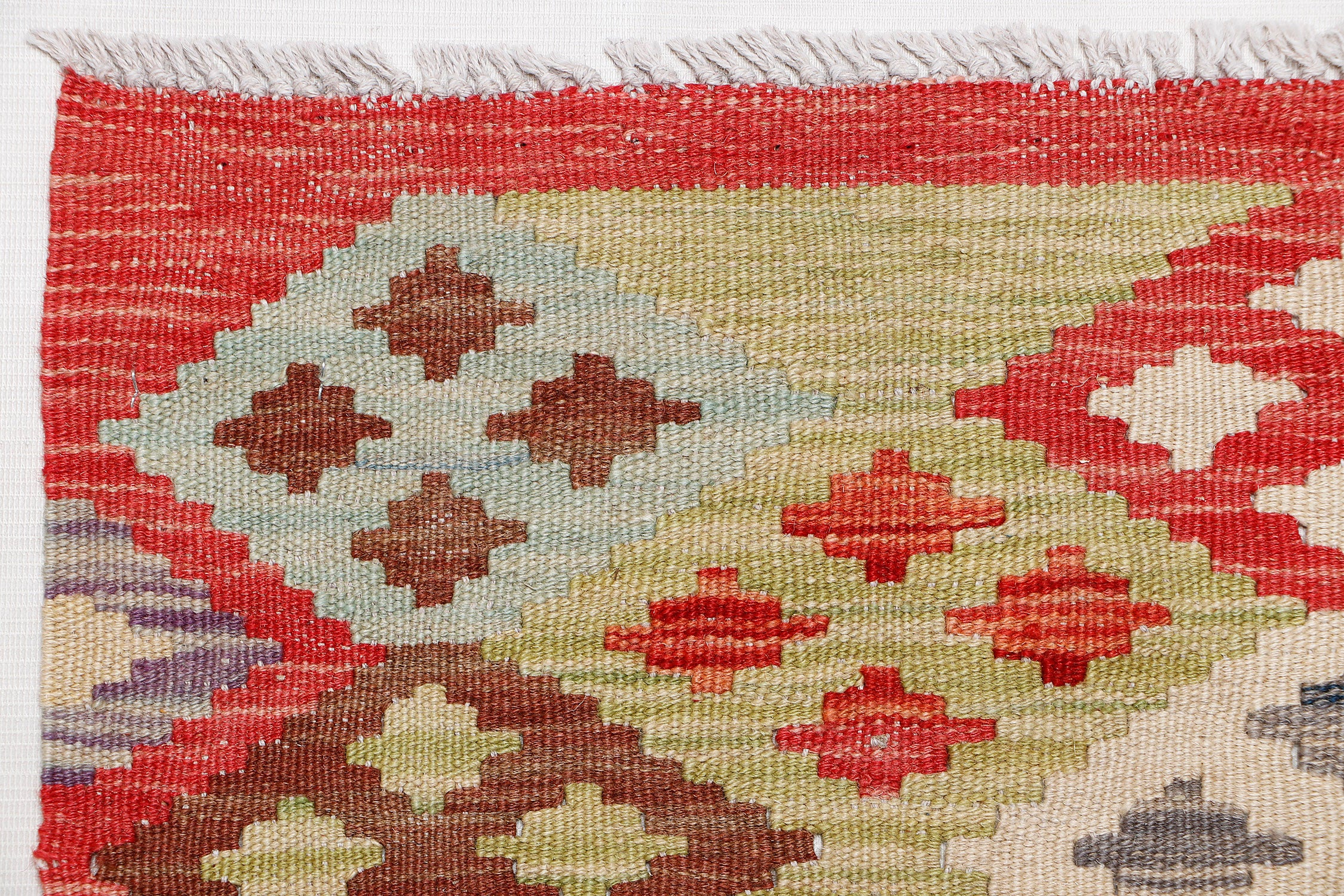 Multy Handmade Veggie Dye Kilim Rug Runner