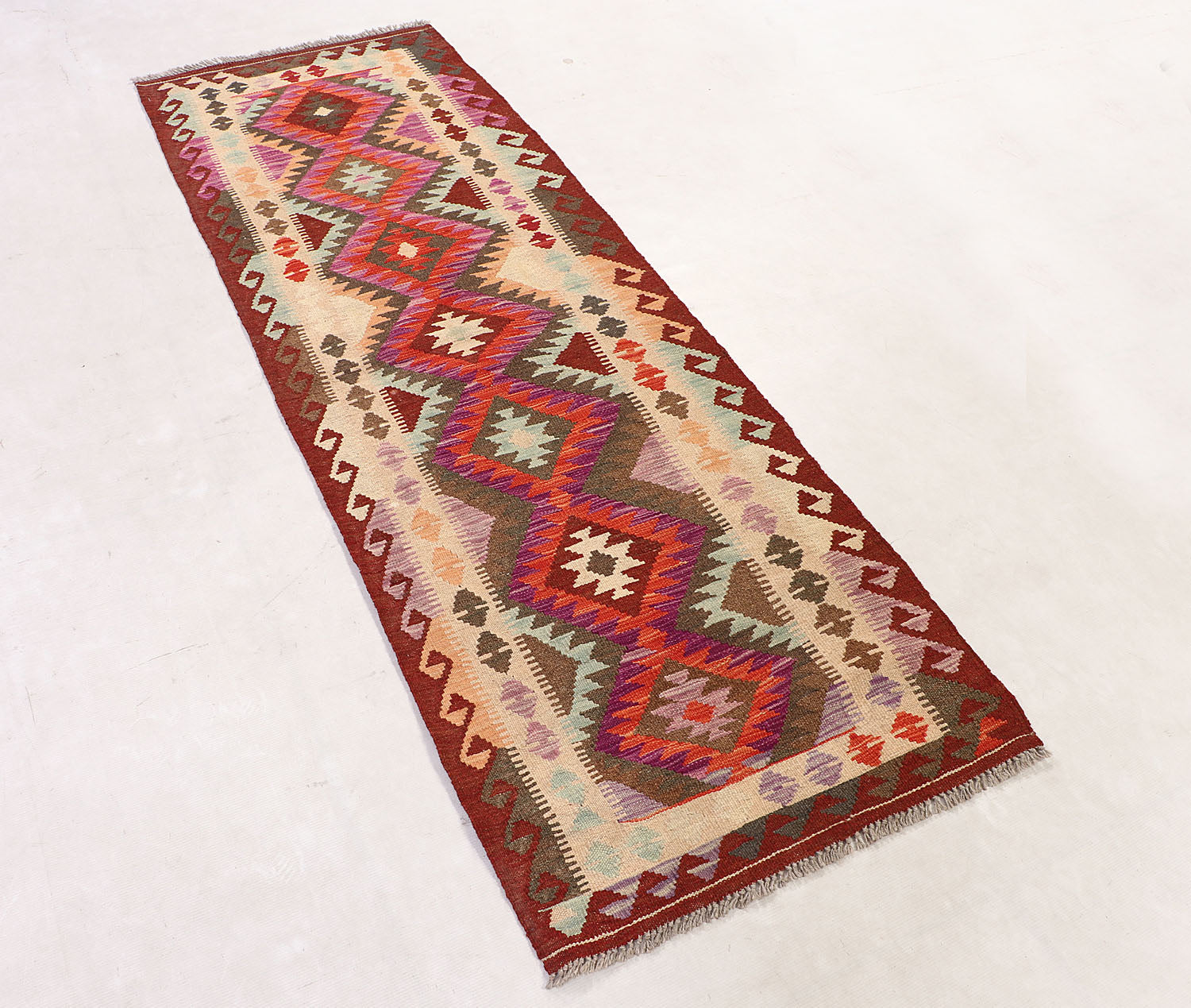 Multy Handmade Veggie Dye Kilim Rug Rectangular