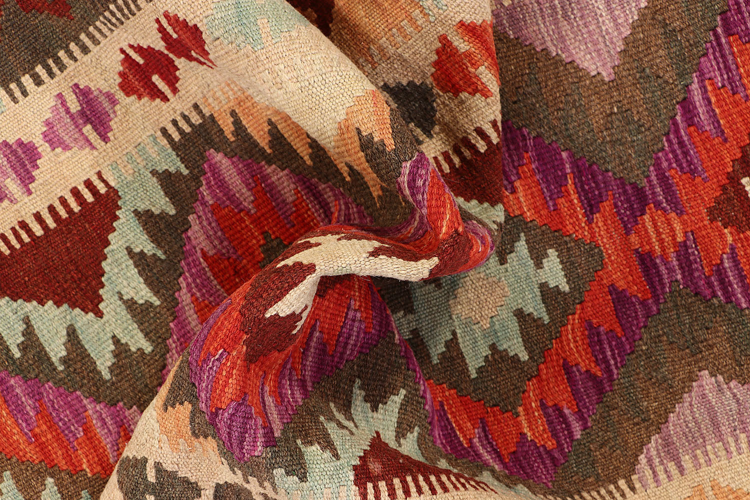 Multy Handmade Veggie Dye Kilim Rug Rectangular