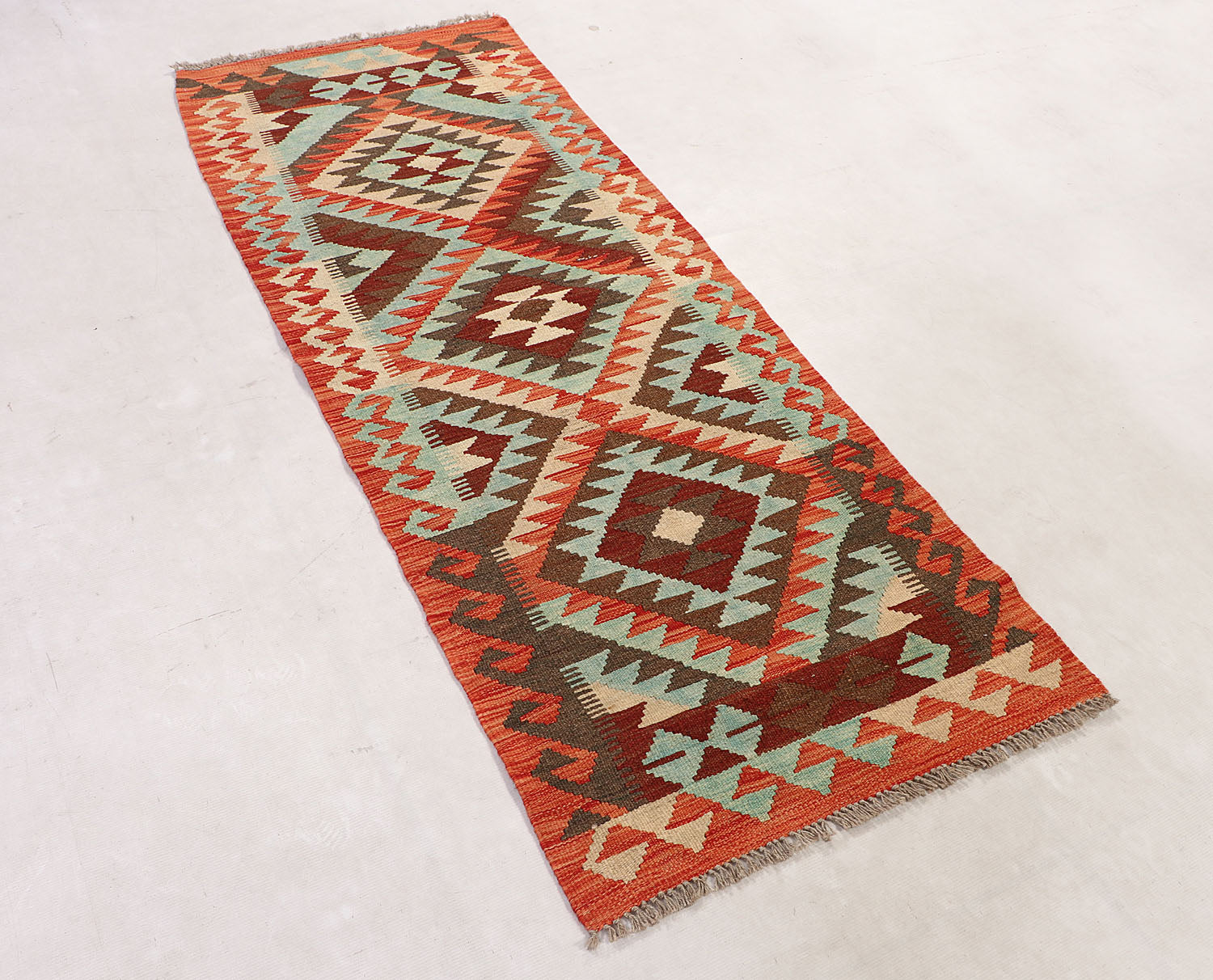 Multy Handmade Veggie Dye Kilim Rug Rectangular