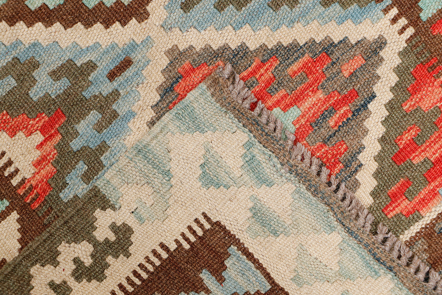 Multy Handmade Veggie Dye Kilim Rug Rectangular