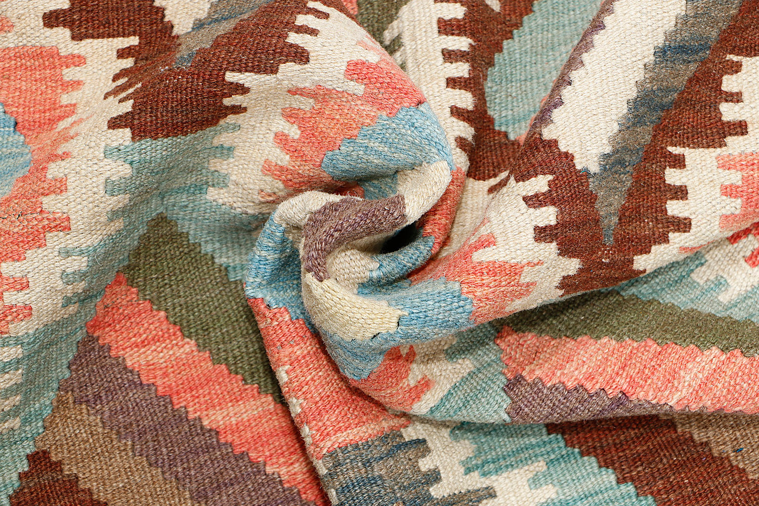 3' X 10' Multy Handmade Veggie Dye Kilim Rug Runner