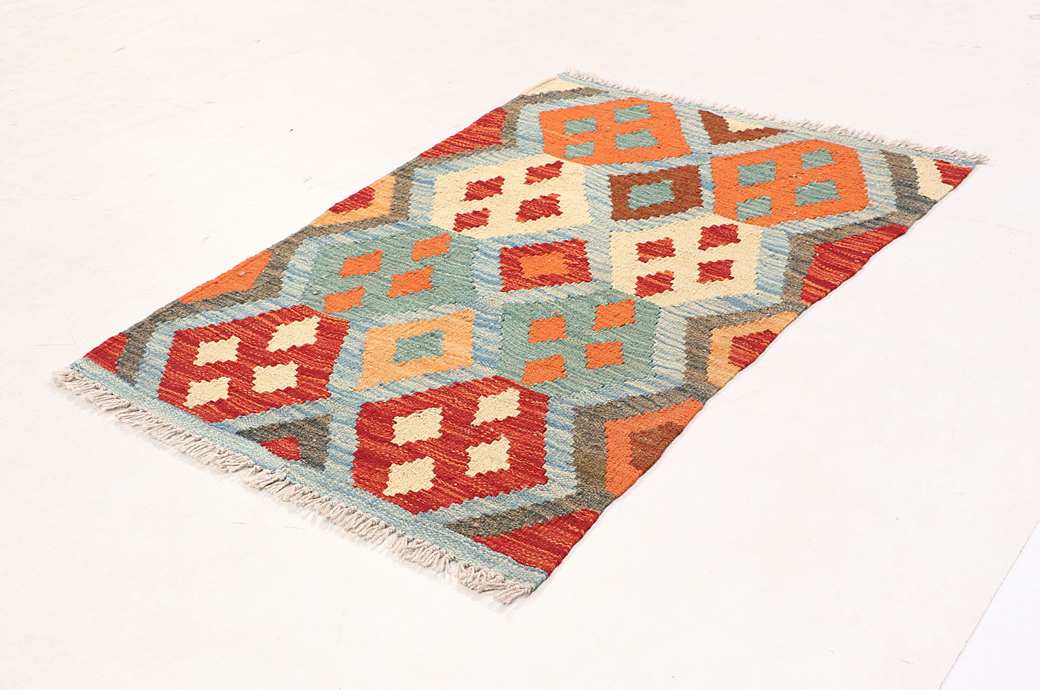 2' x 3' Multy Handmade Veggie Dye Kilim Rug Rectangular
