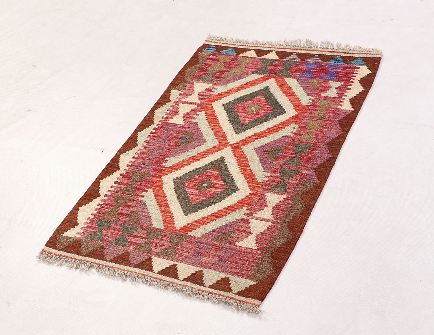 2' x 3' Multy Handmade Veggie Dye Kilim Rug Rectangular