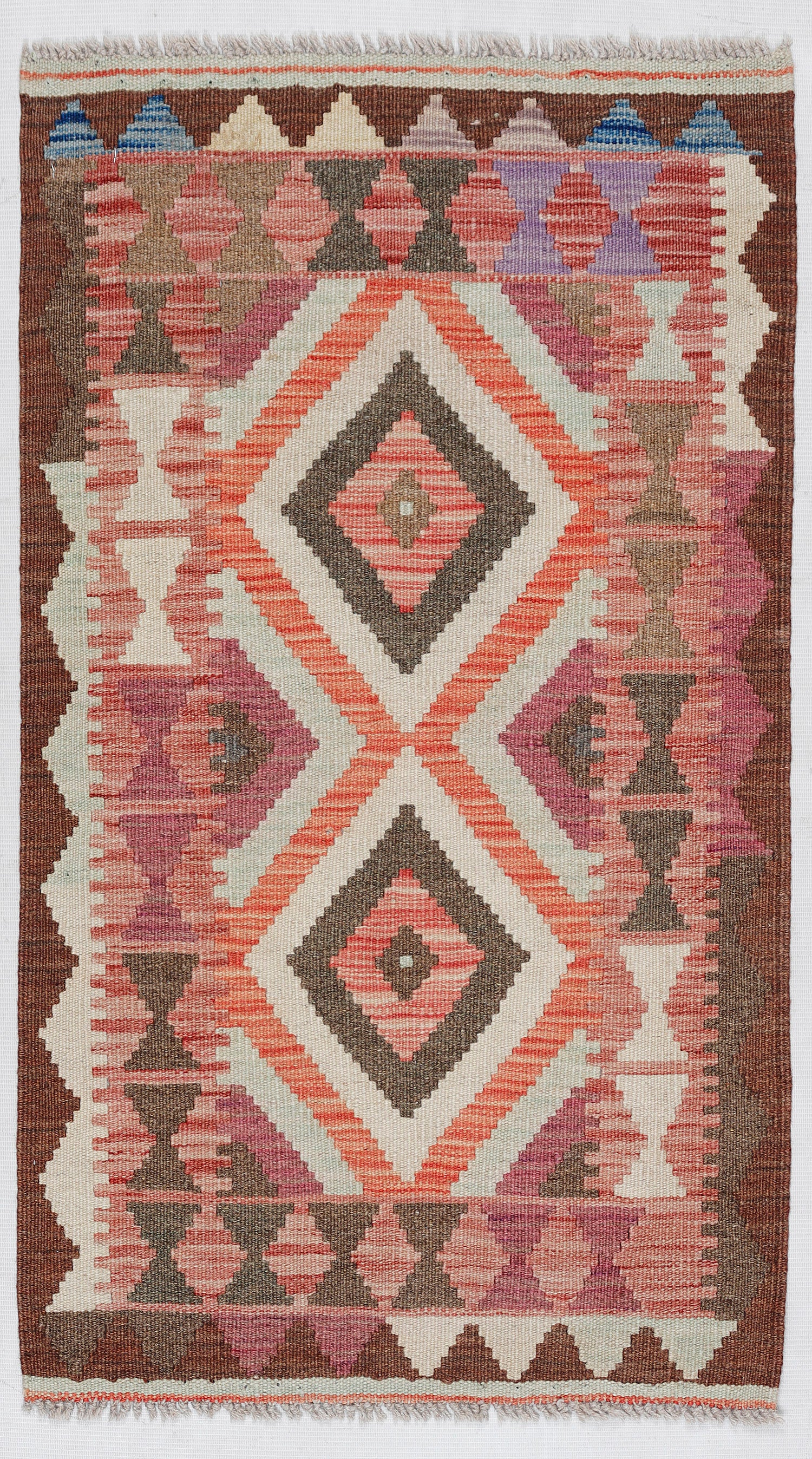2' x 3' Multy Handmade Veggie Dye Kilim Rug Rectangular