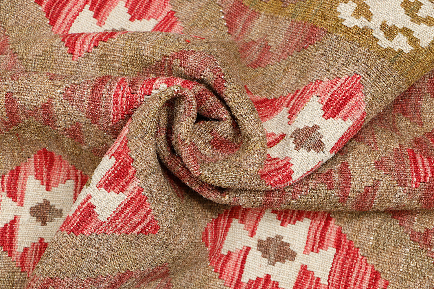 3' 3" X 3' 3'' Multy Handmade Veggie Dye Kilim Rug Square