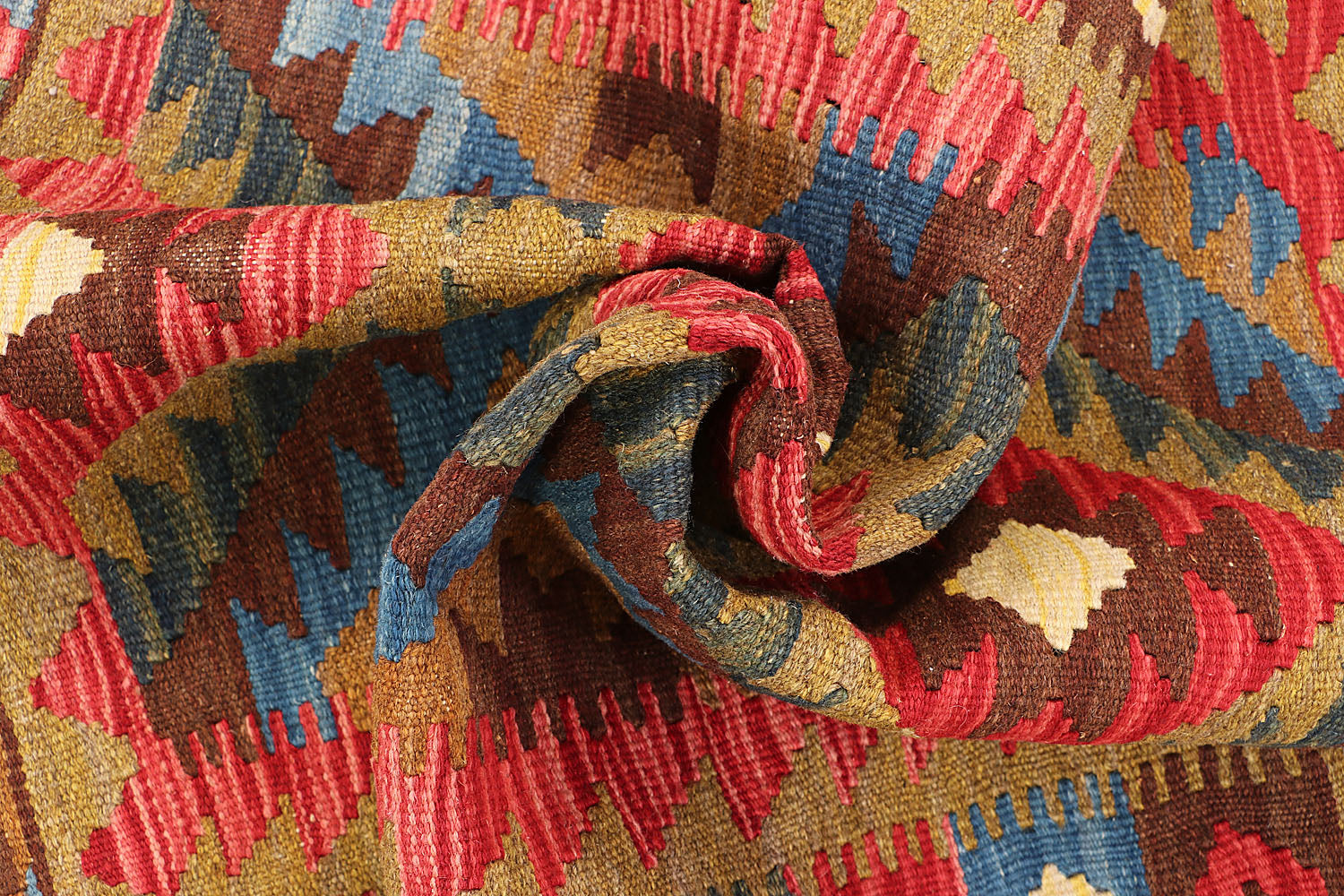 2' 6" x 4' Multy Handmade Veggie Dye Kilim Rug Rectangular