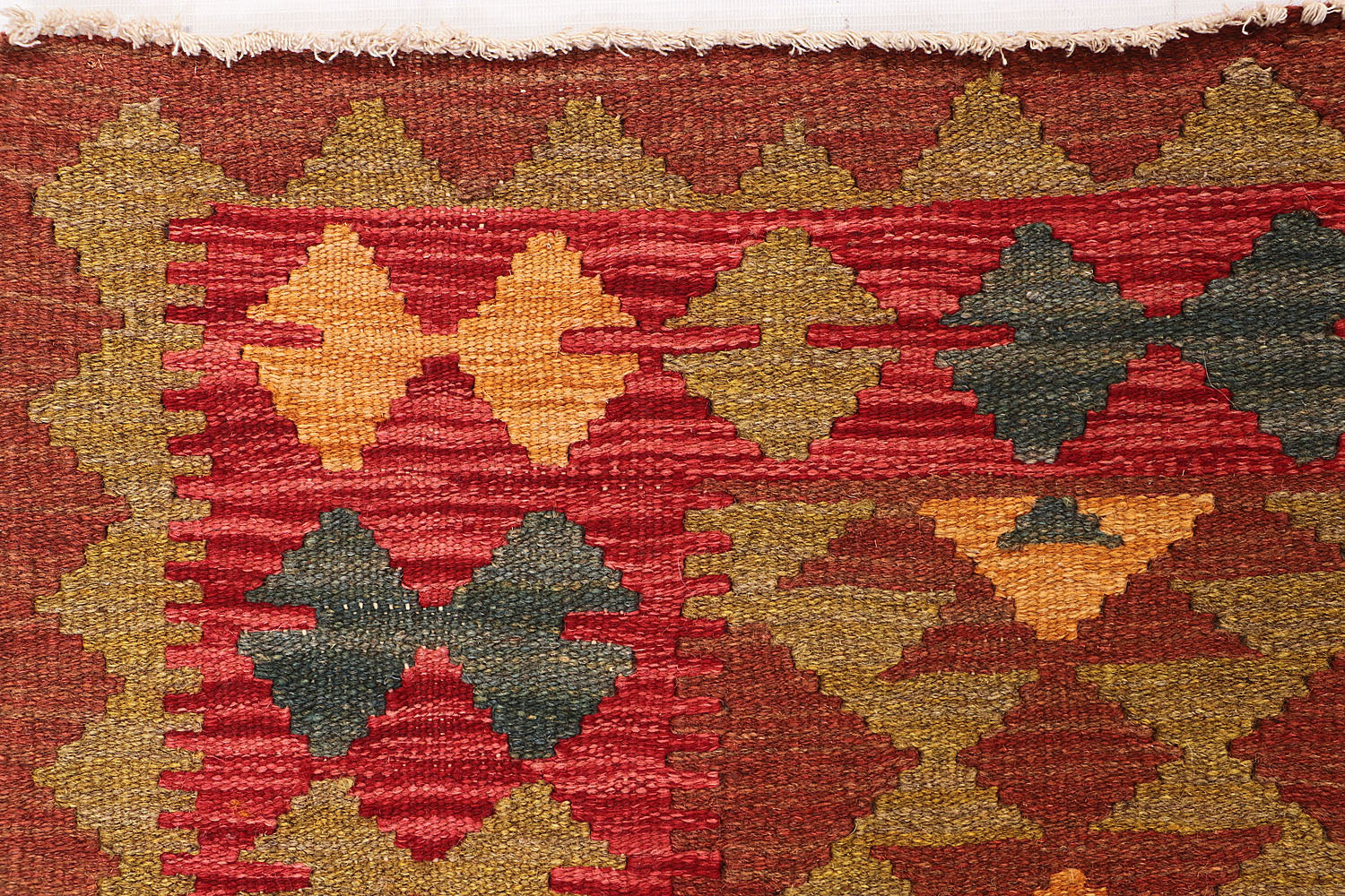 2' 6" x 4' Multy Handmade Veggie Dye Kilim Rug Rectangular