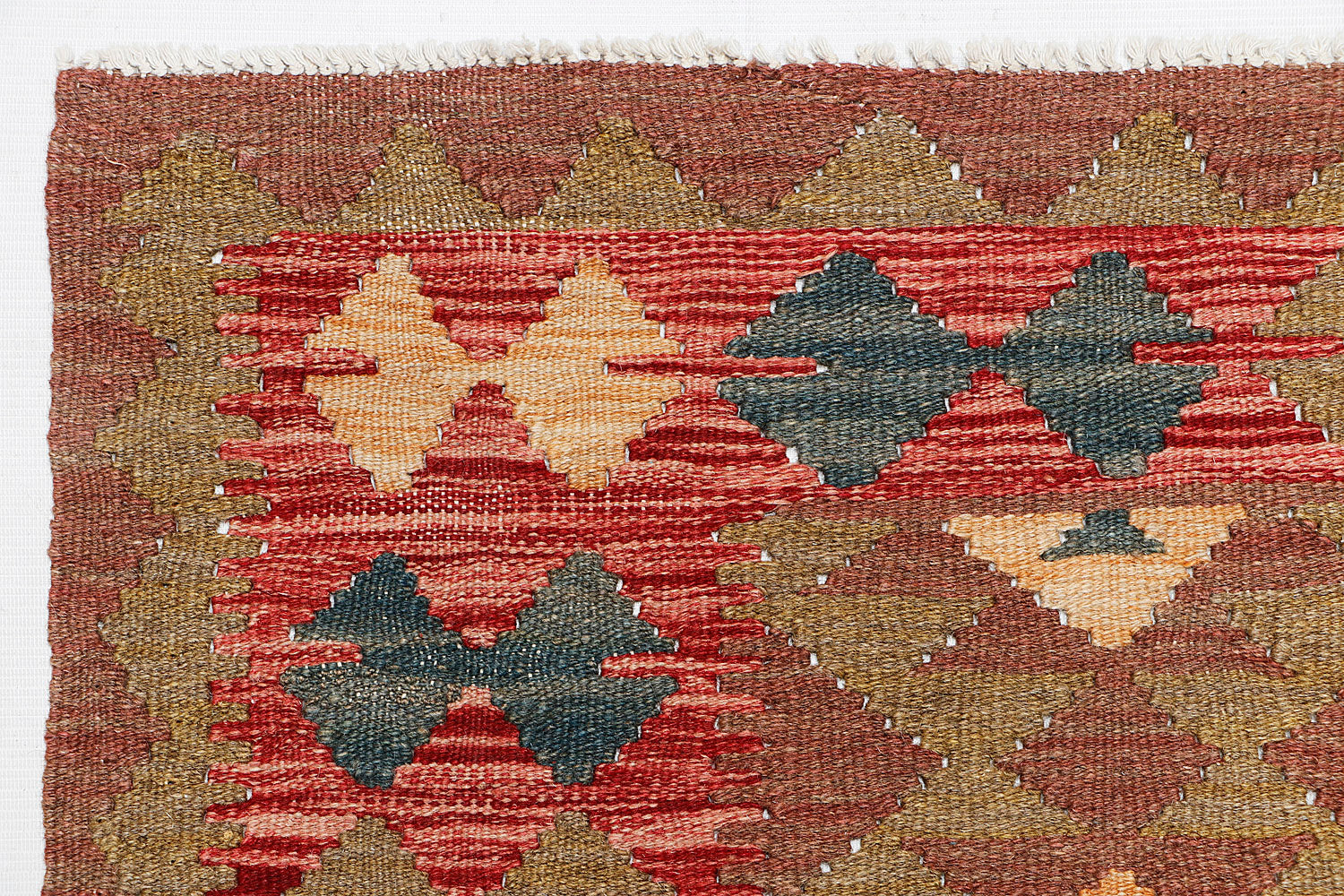 2' 6" x 4' Multy Handmade Veggie Dye Kilim Rug Rectangular