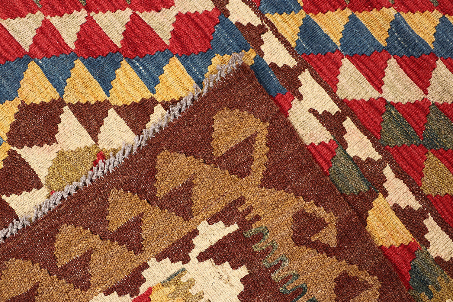 3' X 5' Multy Handmade Veggie Dye Kilim Rug Rectangular