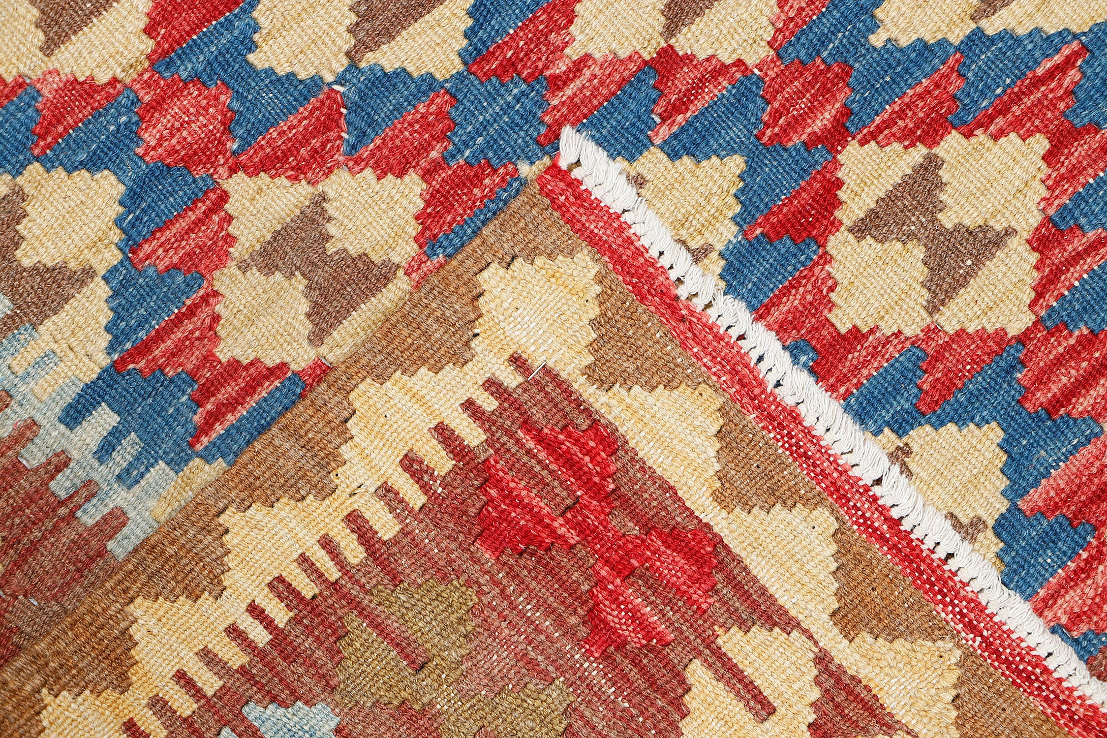 3' X 5' Multy Handmade Veggie Dye Kilim Rug Rectangular