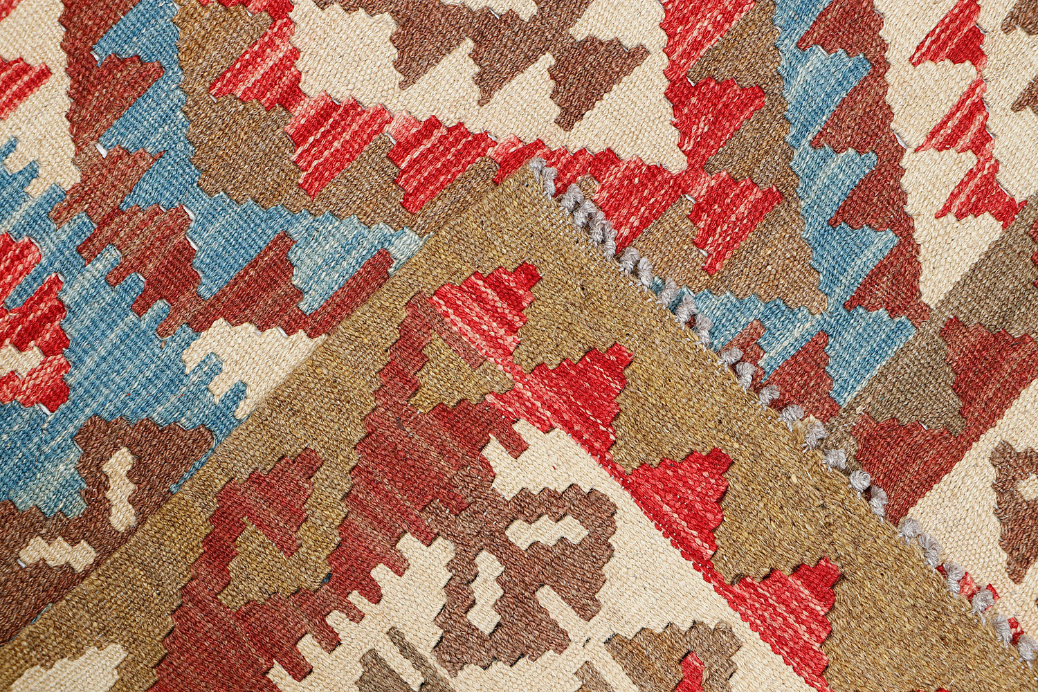 3' X 5' Multy Handmade Veggie Dye Kilim Rug Rectangular