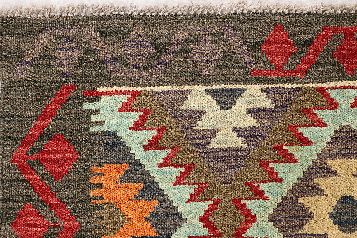 3' X 5' Multy Handmade Veggie Dye Kilim Rug Rectangular