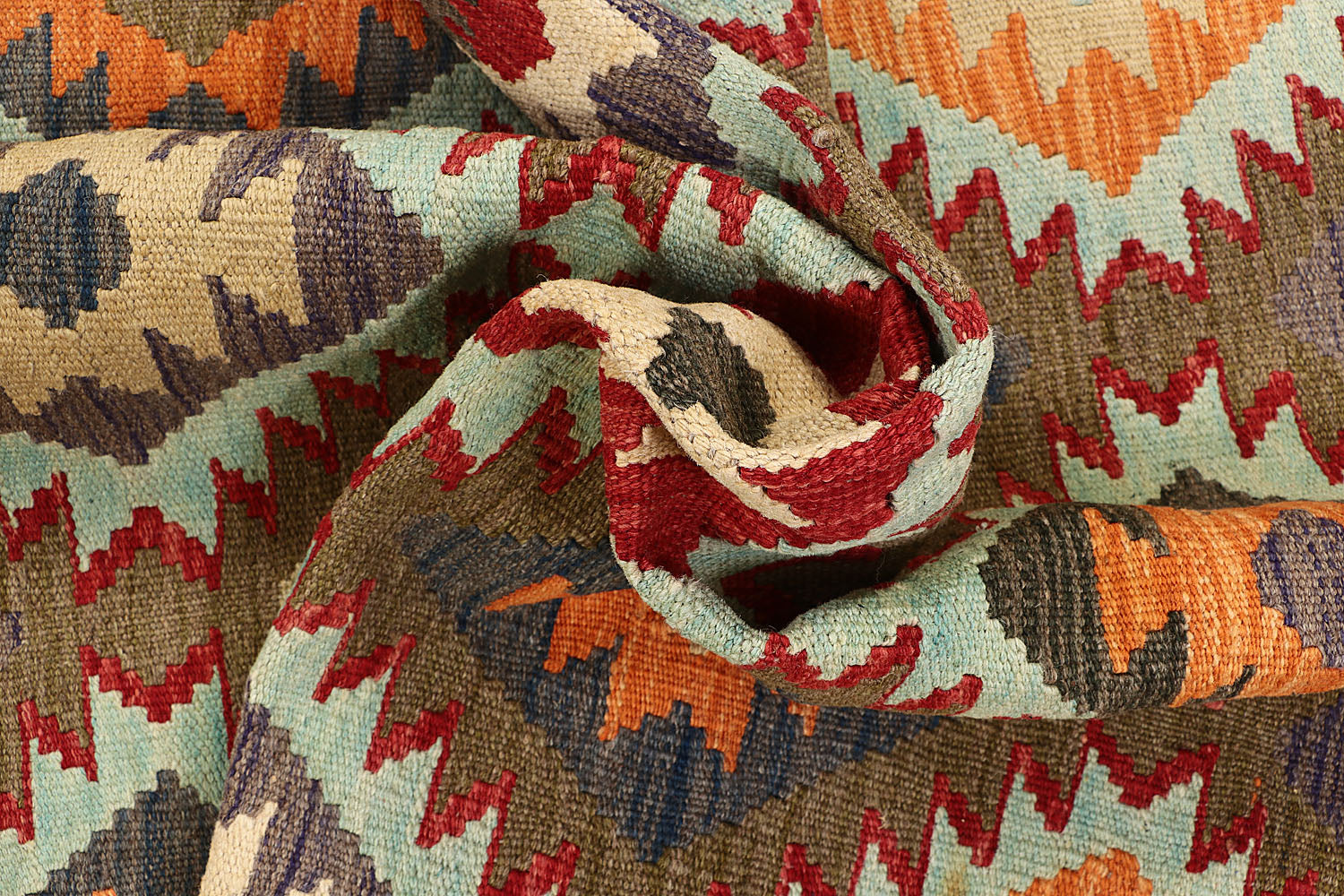 3' X 5' Multy Handmade Veggie Dye Kilim Rug Rectangular