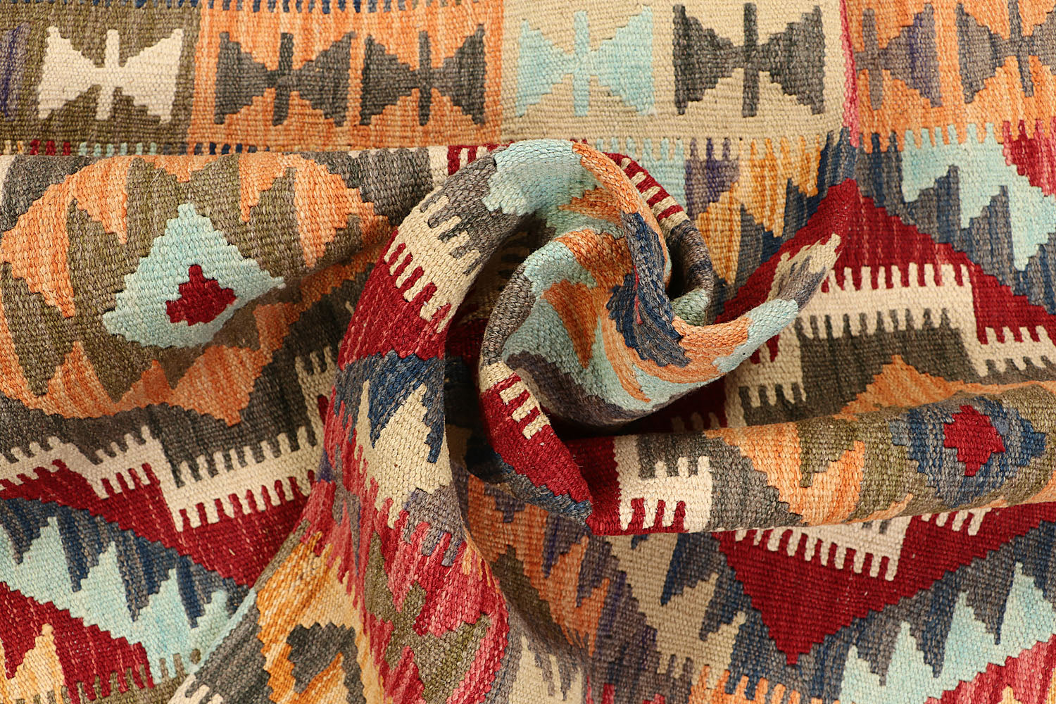 3' X 5' Multy Handmade Veggie Dye Kilim Rug Rectangular