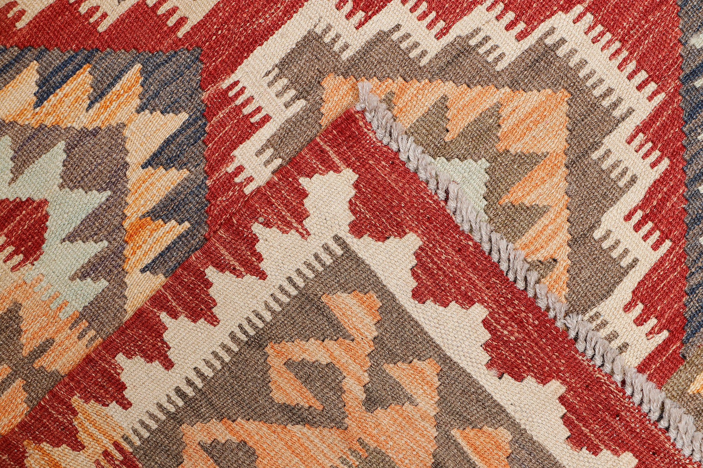 3' X 5' Multy Handmade Veggie Dye Kilim Rug Rectangular
