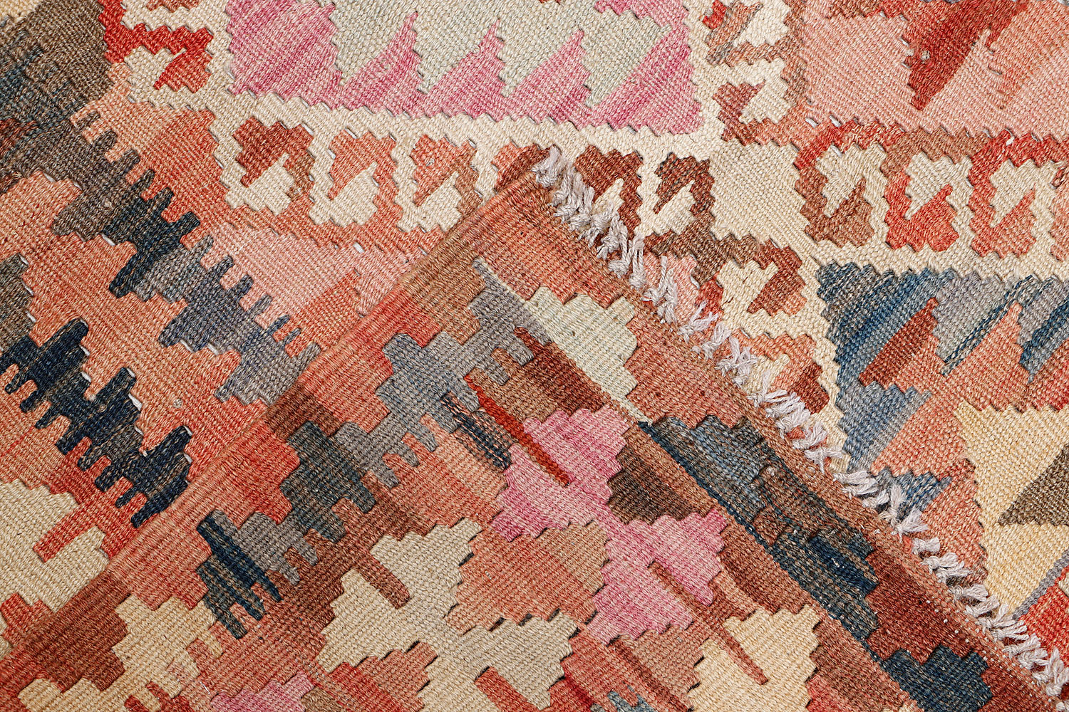 3' X 5' Multy Handmade Veggie Dye Kilim Rug Rectangular