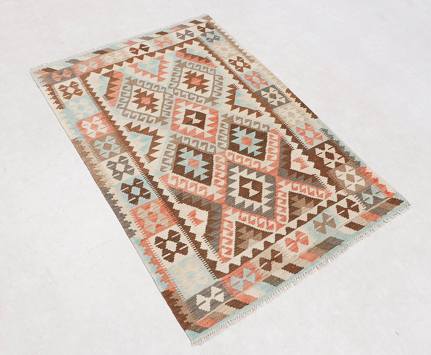 3' X 5' Multy Handmade Veggie Dye Kilim Rug Rectangular