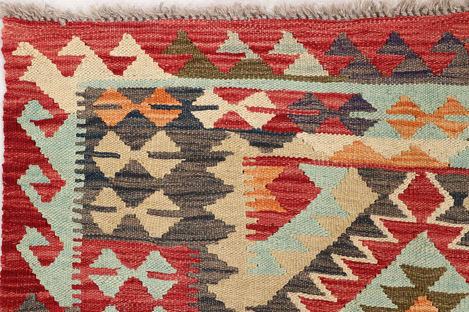 3' X 5' Multy Handmade Veggie Dye Kilim Rug Rectangular
