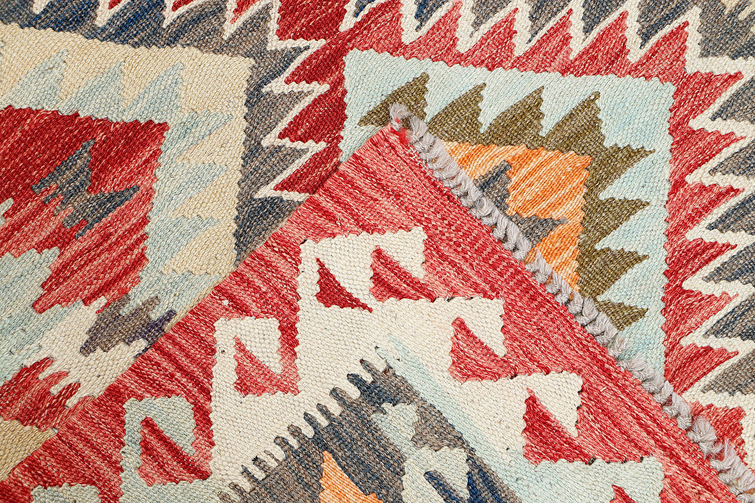 3' X 5' Multy Handmade Veggie Dye Kilim Rug Rectangular