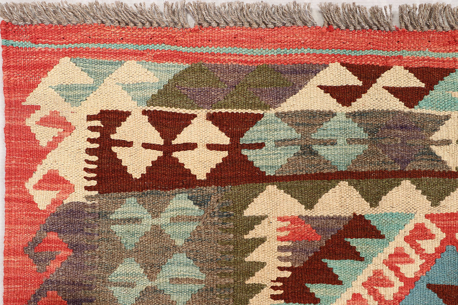 3' X 5' Multy Handmade Veggie Dye Kilim Rug Rectangular