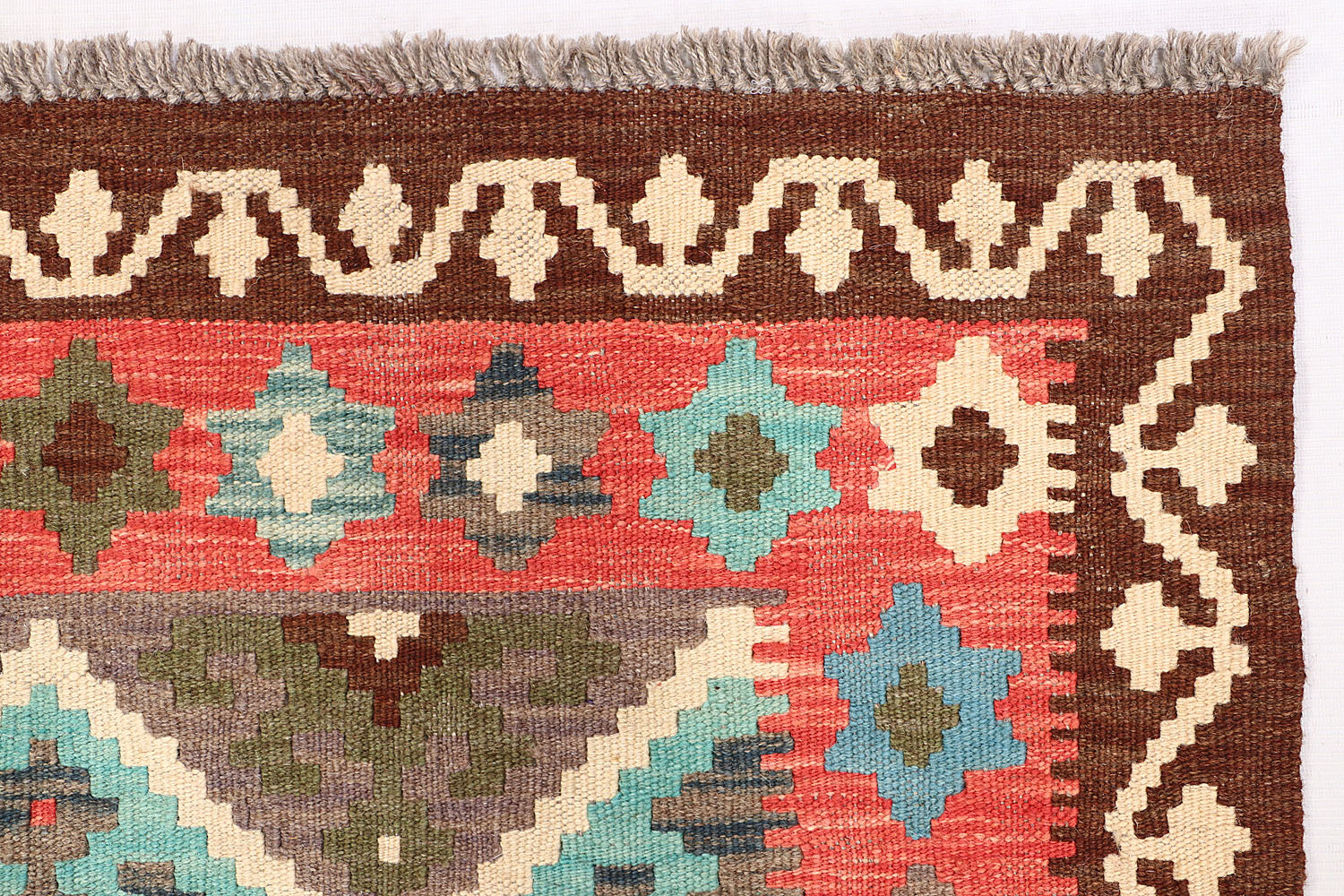 3' X 5' Multy Handmade Veggie Dye Kilim Rug Rectangular