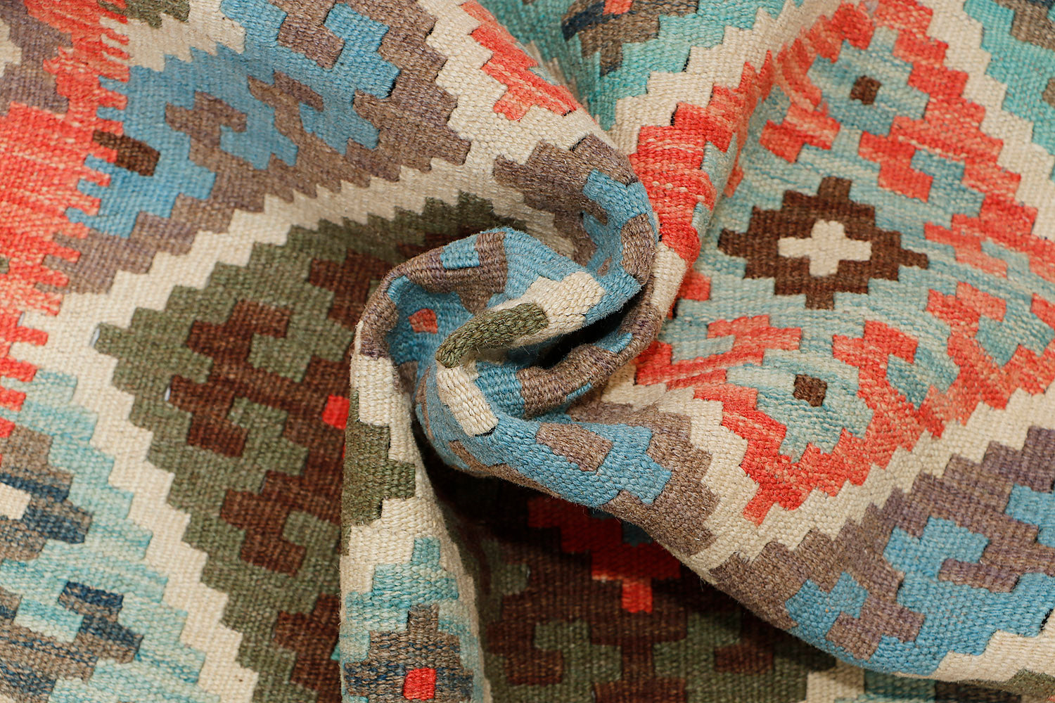 3' X 5' Multy Handmade Veggie Dye Kilim Rug Rectangular